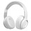 Foldable Bluetooth Over-Ear Headphones in White, Wired Music Earphone with Volume Control 1