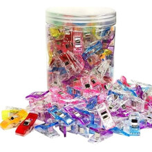 100 Pcs Sewing Clips with Plastic Box – Premium Multipurpose Wonder Clips for Sewing, Quilting & Crafting (Compatible with Standard Tools)