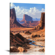 Canvas Wall Art Colorado Valley Posters Pictures Wall Decor Nature Landscape Canvas Print 16x20 in