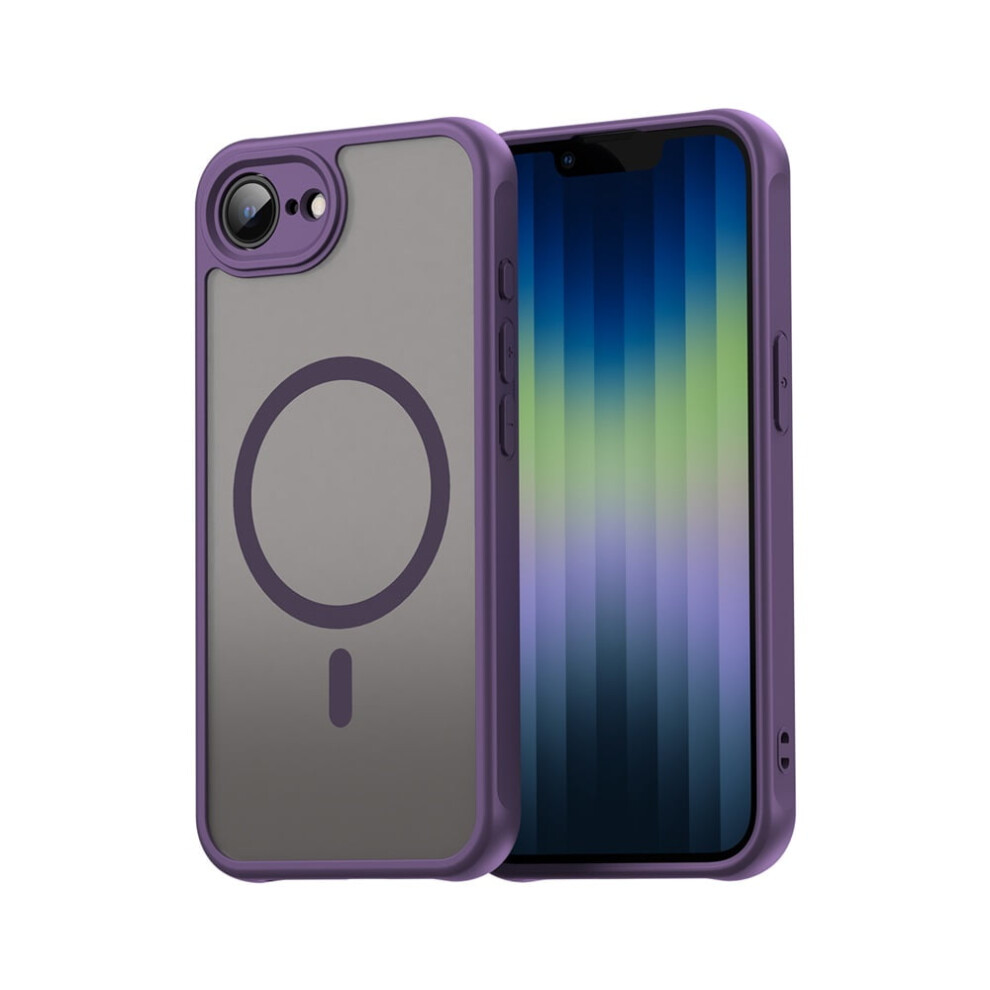 Magnetic Translucent Matte Case For Iphone 16E Â Magsafe Compatible, Military-Grade Drop Protection, Purple 9353595638860