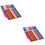 2Sets Assorted Color Wax Pencil Triangular Crayons Kids Washable 6