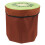 Brown Fruit Ottoman Folding Chair Storage Box Seat 1