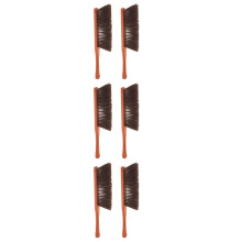 6Pcs Brown Wooden Bench Brush Soft Bristle Fireplace Cleaner