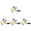 4Pièces Kazoo Guitare Ukulélé Violin Performances 4