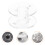 200Pièces Compactes ABS Transparentes Pour Couture À Domicile 7