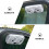 2Pcs USB Car Ventilation Fan ABS White Auto Exhaust Cooling Fan 6