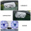 2Pcs USB Car Ventilation Fan ABS White Auto Exhaust Cooling Fan 7