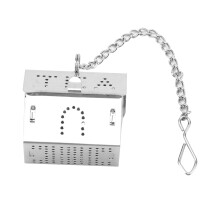 Infusore per il tè unico a forma di casa, filtro in acciaio inossidabile sicuro, atossico e antiruggine, filtro per tè sfuso per l'infusione