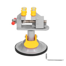 Tornillo de banco de aleación de aluminio para la fabricación de joyas, mini tornillo de banco giratorio de 360 grados con abrazadera de banco con