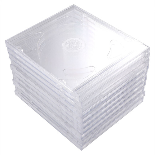 30Pcs Transparent Cd Case for Media Storage Portable Dual Disc Package 1