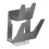 Wall Mount Pot Lid Rack Double Layer Gray with Draining Tray, Space Aluminum 1
