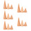 15Pcs Assorted Color Wood Ring Organizer Cone Display Stand for Rings 1