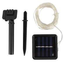 Flexible Copper Wire Lights, Solar Powered String Lights for Outdoor, Waterproof Garden Decorative Lighting, Multi-Mode Solar Fairy Lights for Patio