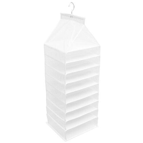 3Pcs Washable White Closet Organizer Hanging Wardrobe Storage Bags 1