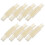 24Pcs Adjustable Plastic Curtain Rod Corner Connector Bracket White 3