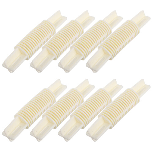 24Pcs Adjustable Plastic Curtain Rod Corner Connector Bracket White 2