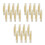 24Pcs Adjustable Plastic Curtain Rod Corner Connector Bracket White 4