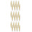 24Pcs Adjustable Plastic Curtain Rod Corner Connector Bracket White 5