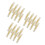 24Pcs Adjustable Plastic Curtain Rod Corner Connector Bracket White 7