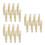 24Pcs Adjustable Plastic Curtain Rod Corner Connector Bracket White 9