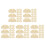 75Pcs Plastic Covers Beige Easy Installation for Home 5