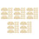 75Pcs Plastic Covers Beige Easy Installation for Home 7