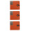 3Pcs Red Compact Plastic Cd Organizer Bag Holds 12 Discs Safely 9