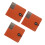 3Pcs Red Compact Plastic Cd Organizer Bag Holds 12 Discs Safely 11