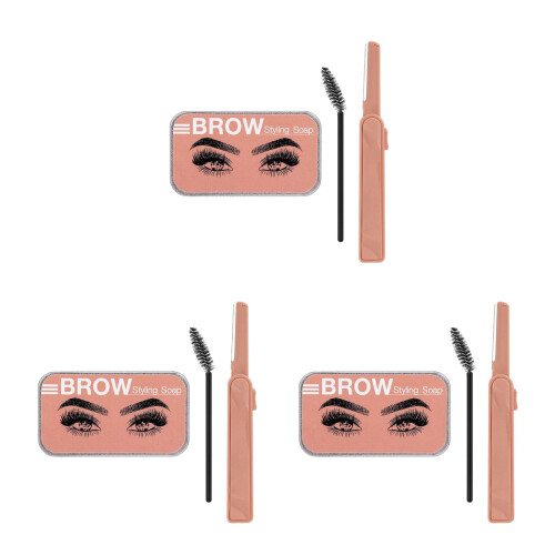 9Stk Eyebrow Soap Farblose Styling Pomade Make-Up
