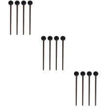 6Paare Schwarze Drum Mallets Mit Holzgriff Für Tongue Drum Und Marimba