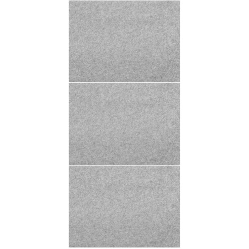 3Pièces Tapis Feutre Gris Pour Pratique De Dessin