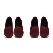 2Pairs Shoes Casual Style Breathable Anti-Slip Shallow Mouth