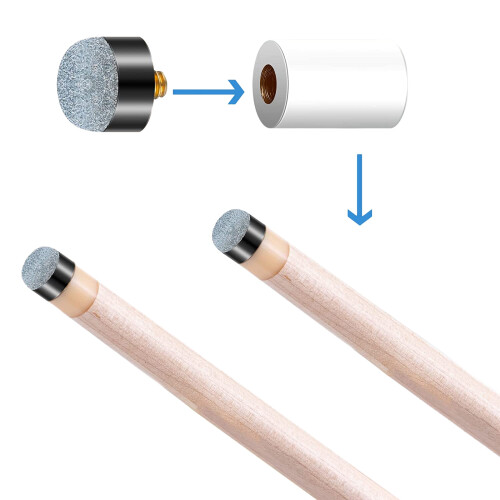 30Pcs Pieces 12 mm/13 mm Billiard Pool Cue Stick Tips Screw  Tips Ferrules Replacement Billard Pool Accessories 1