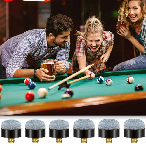 30Pcs Pieces 12 mm/13 mm Billiard Pool Cue Stick Tips Screw  Tips Ferrules Replacement Billard Pool Accessories 2