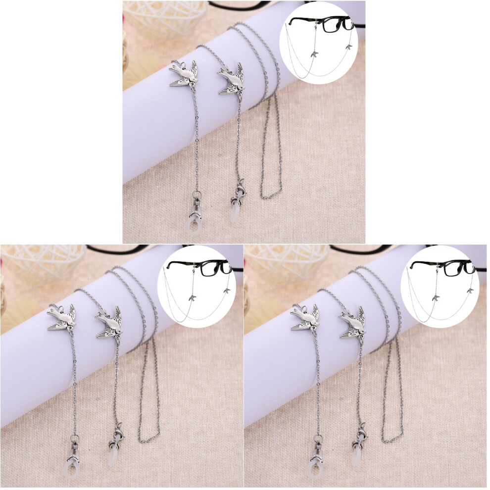 Happyyami 3 Count Vintage Glasses Chain Chains For Spectacles Eyeglass Cord