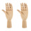 2Pcs Solid Wood Hand Model Jointed Movable Desktop Ornament 1