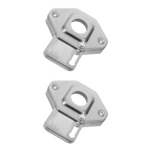 2Pcs Iron Peephole Covers for Apartment Doors Silver Privacy