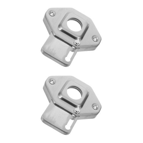 2Pcs Iron Peephole Covers for Apartment Doors Silver Privacy