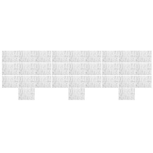 Weatherproof White Self Adhesive Numbers for Mailbox and Door