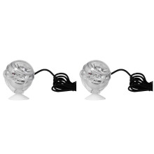 2Pcs Waterproof Blue LED Aquarium Spotlight Adjustable Fish Tank Light