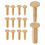 14Pairs Copper Handle Pins Golden Rivets for Kitchen Cutlery Fix 1