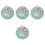 4Sets Convenient Craft Embroidery Kit with Assorted Colors Cotton 1
