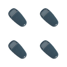 4Pcs Blue Plastic Laundry Washboards with Rubbing Surface for Home Use