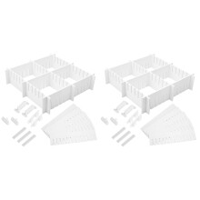 Set Of 2 Drawer Dividers For Makeup Organiser Adjustable Separator