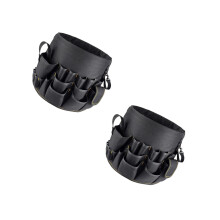 2Pcs Portable Tool Bag Black Oxford Cloth Tool Pouch Holder for Tools