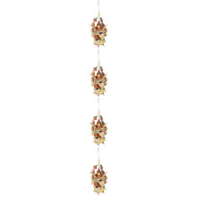 4Pcs Natural Wood Bird Hanging Toys Parrot Chew Toys for Cage Play