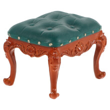 Dollhouse Sofa Dark Green Miniature Chair Room Decor 1pcs