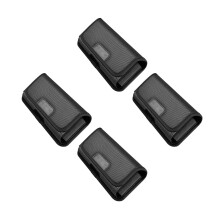 4Pcs Portable Black Nylon Belt Pouches for Phone Tool Storage Outdoor