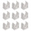 100-Piece Beige Pvc U Clamp Bracket Pipe Hangers Set For 1