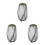 3Pcs High Density Mesh Mosquito Head Nets Olive Green for Outdoor Use 1